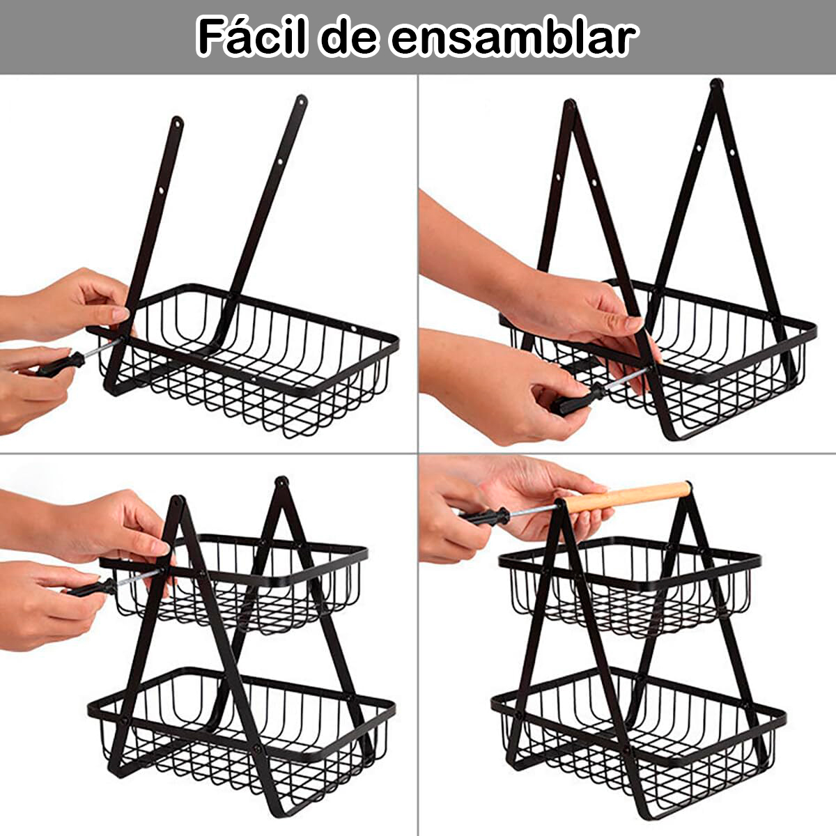Miniatura 10 de Cesta De Fruta Organizador Cocina JP949